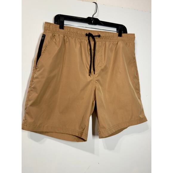 SOUTHPOLE Standard Issue Lightweight Gym Training Active Wear Shorts Tan Mens XL - Picture 1 of 8